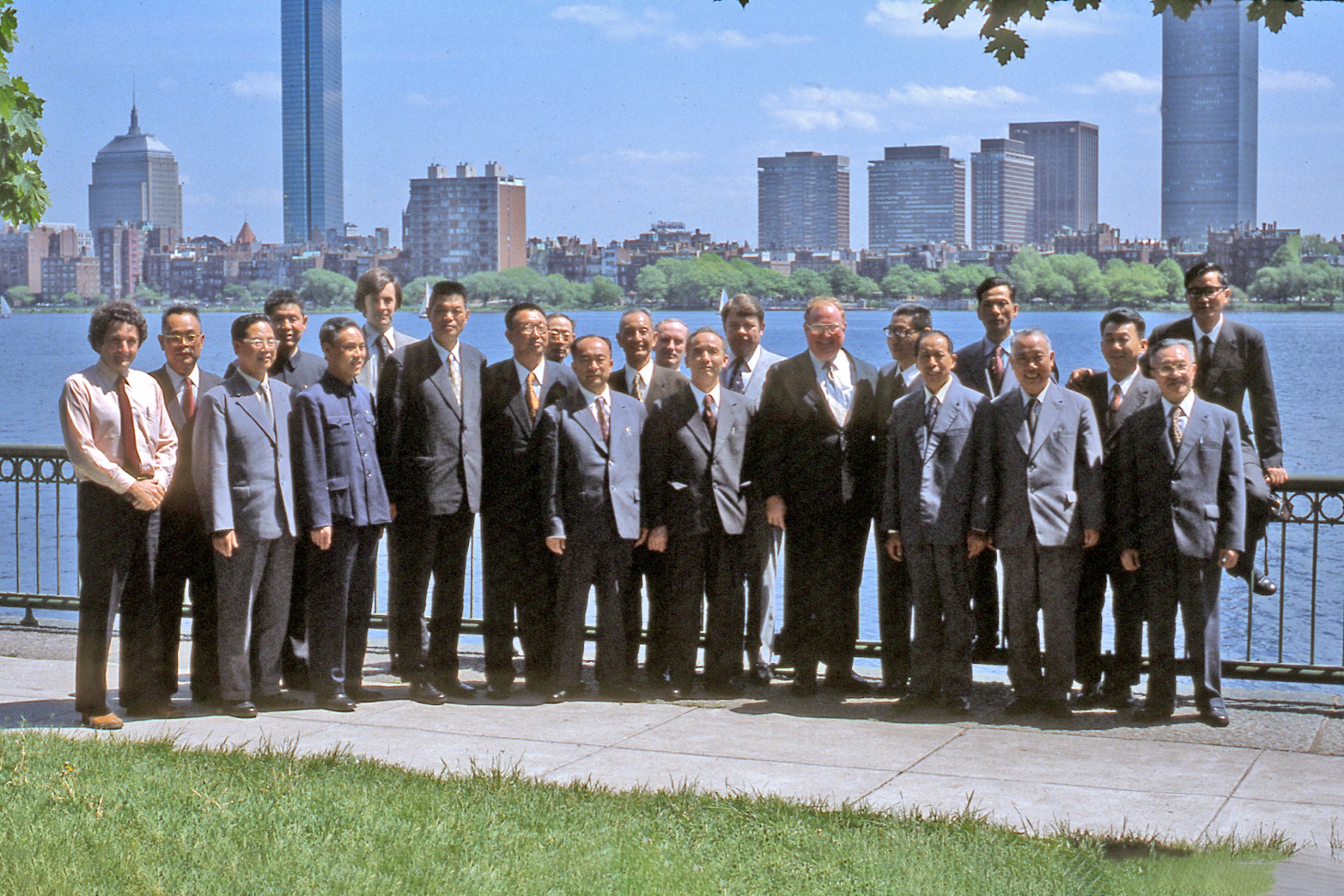 Hu Qili delegation in Boston