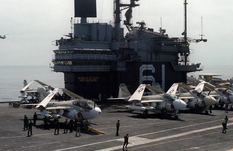 USS Ranger flight deck